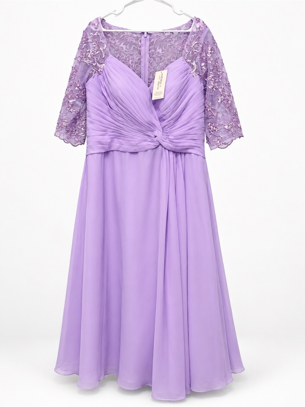 Lilac Lace & Chiffon Formal Dress